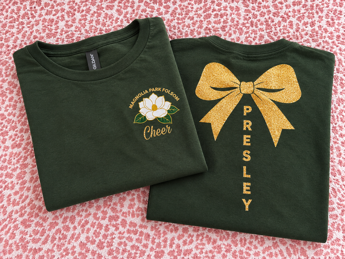 Custom YOUTH Cheer Shirt W/ Name