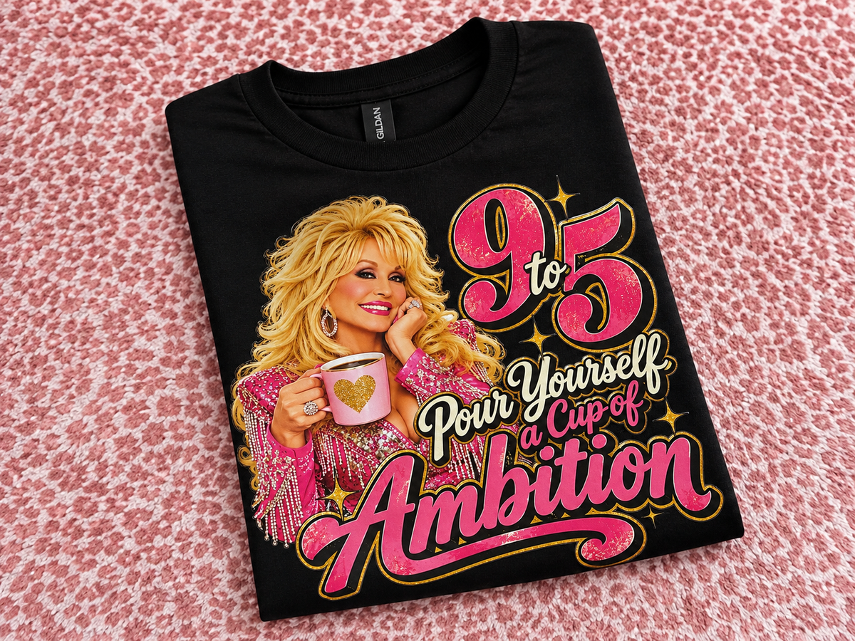 Adult Dolly Parton 9 to 5 Tshirt